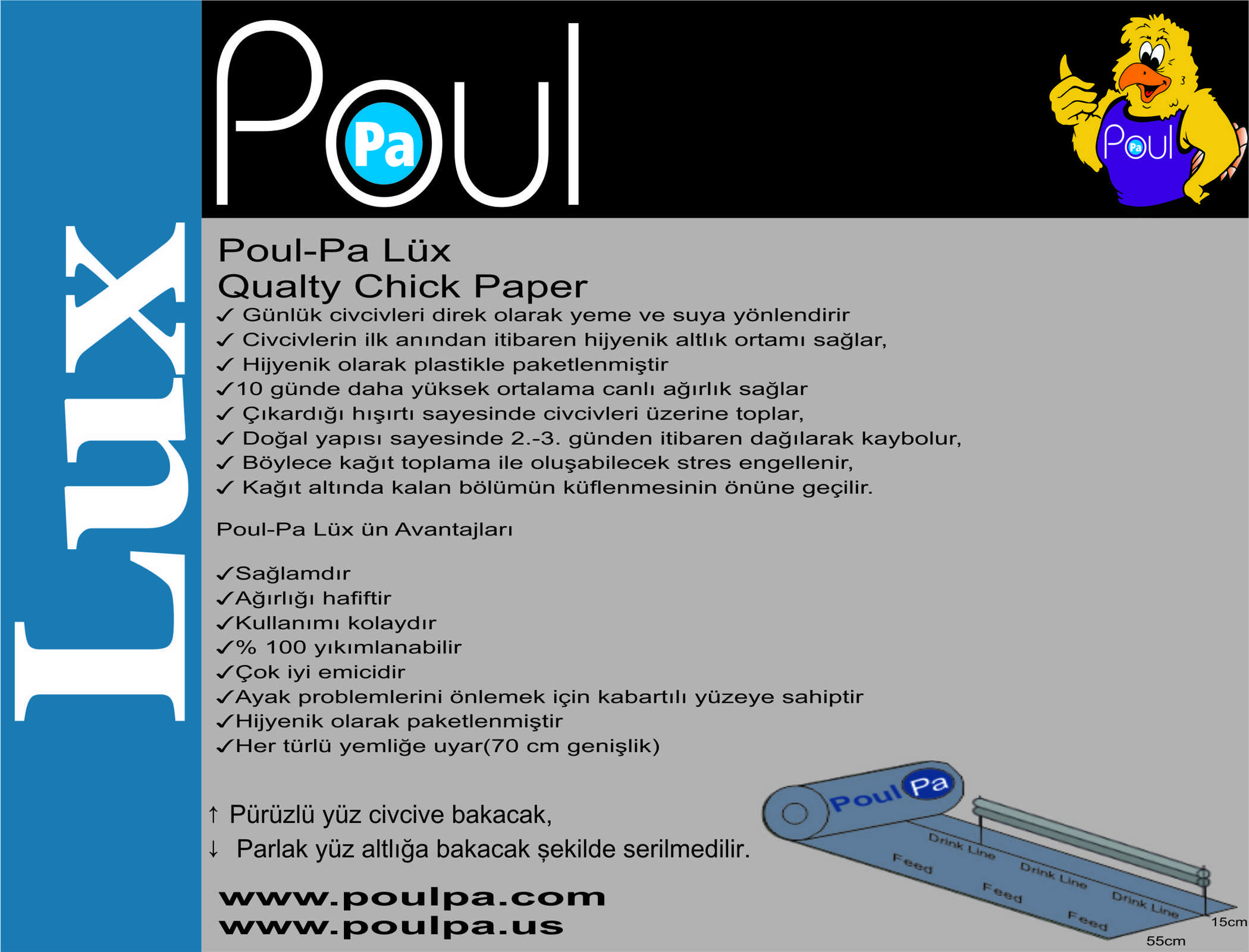 Poul-Pa Civciv Altlık Kağıdı